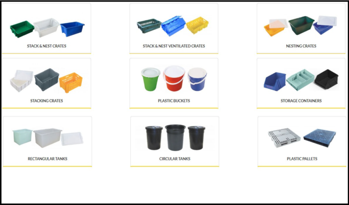 Plastic Crates, Bins, Tubs & Containers