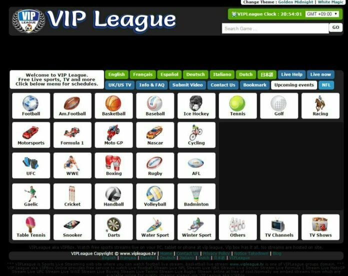 VIPLeague Sports Streaming Sites
