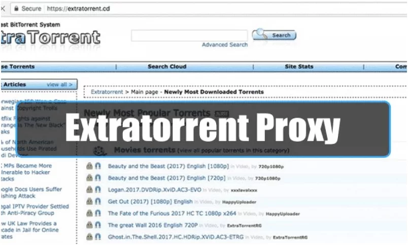 Extratorrent2.cc Proxy – Alternatives to Extratorrents