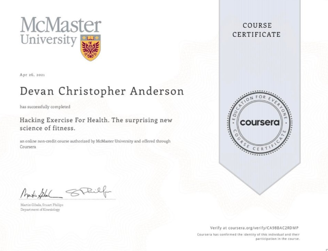 DEVAN CHRISTOPHER ANDERSON'S Career Opportunities & Scope in Health Science